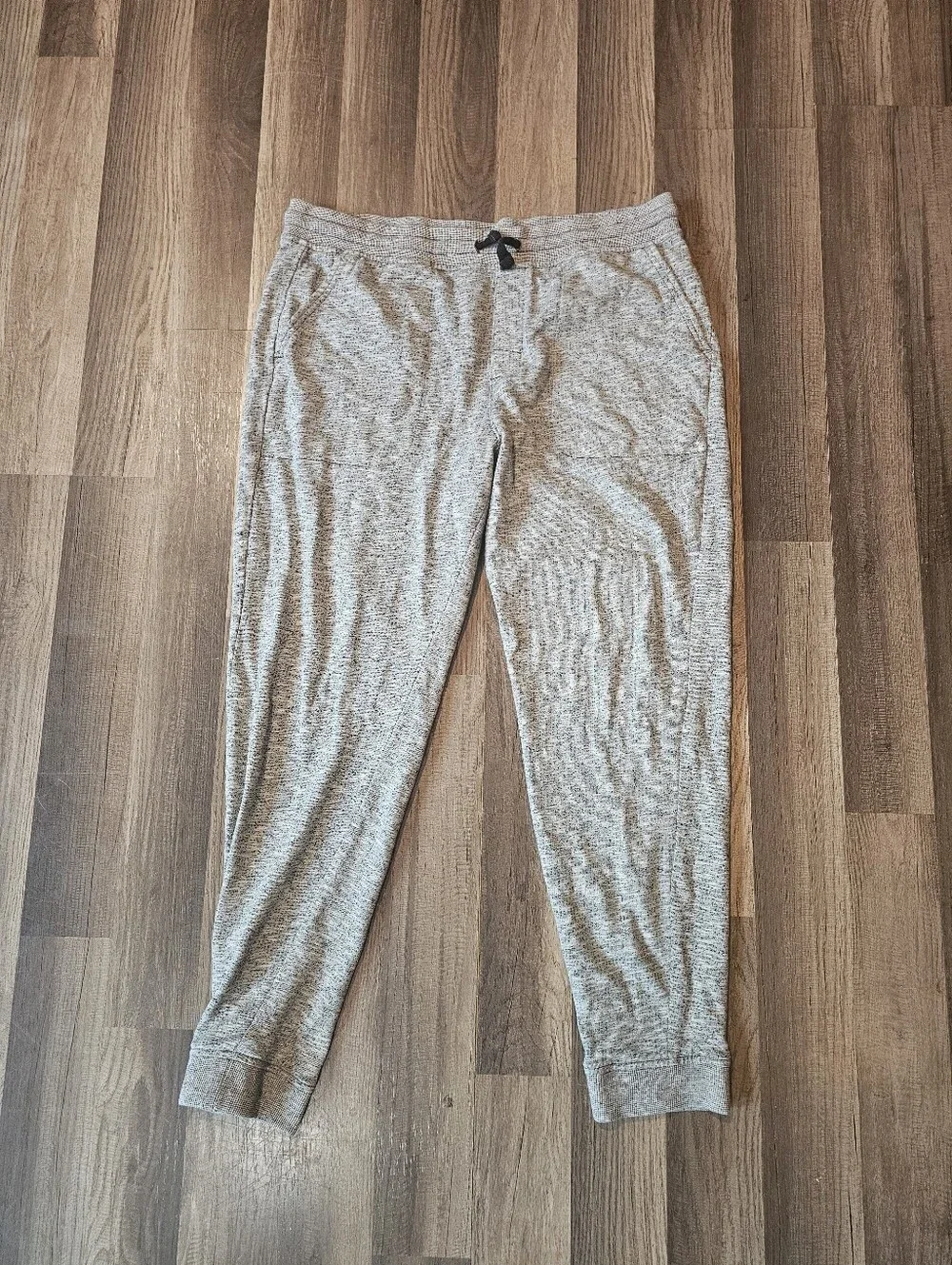 Faded Glory Men's XL Loose Sweatpants  Heather Grey Drawstring Pockets
